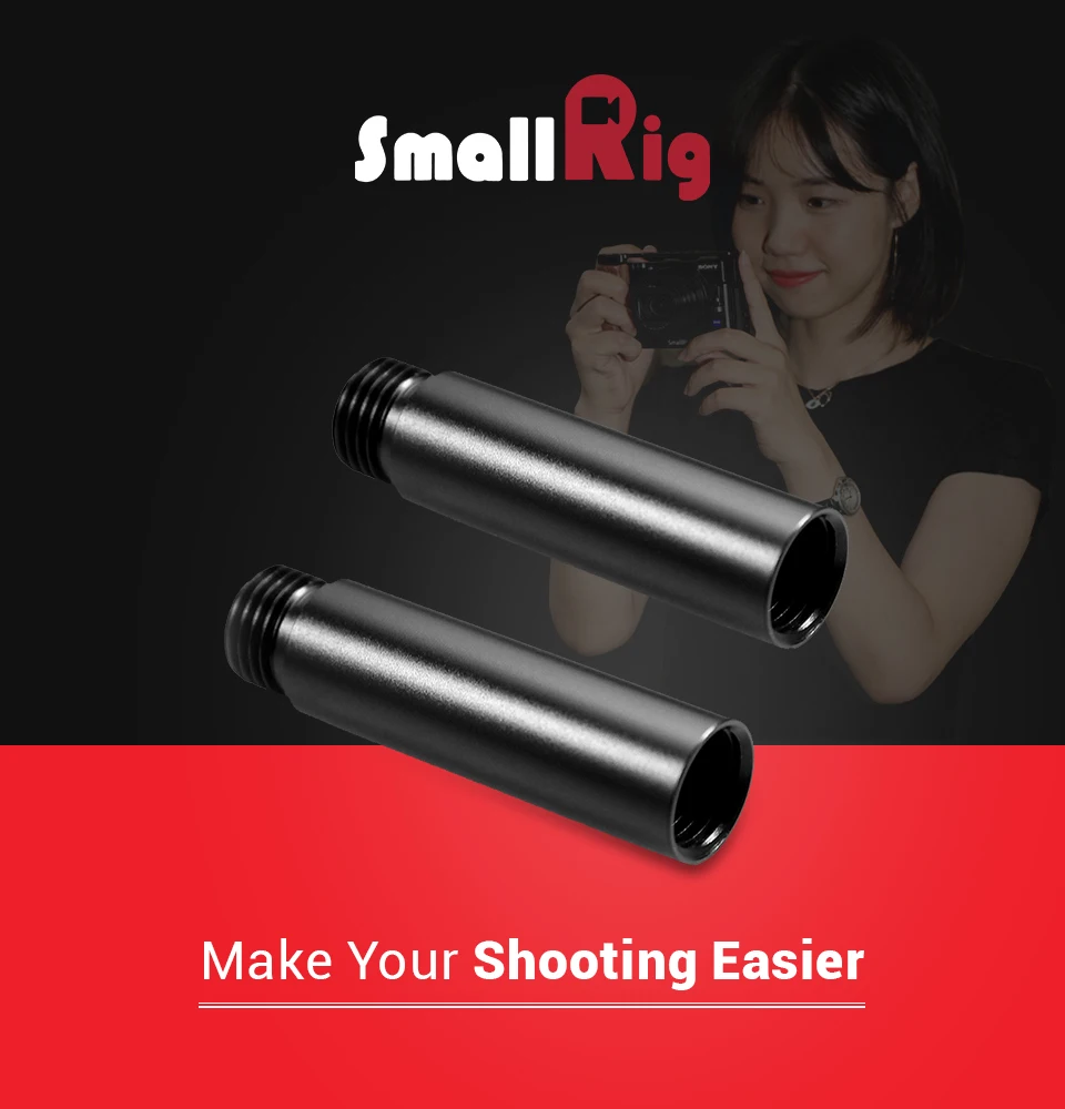 SmallRig DSLR Camera Rod 1.97" Extension Rods for DJI Ronin/Ronin-M Gimbal Stabilizer Aluminum Alloy 16mm rods 1766