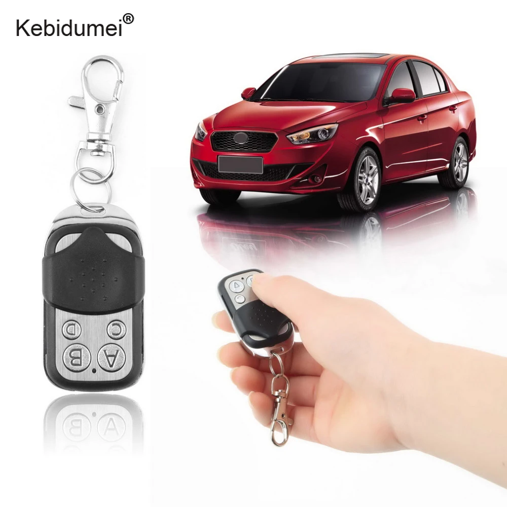 

kebidumei Wireless 433mhz Auto Remote Control Electric Cloning Gate Garage Door Remote Control Keychain With Four Keys for car