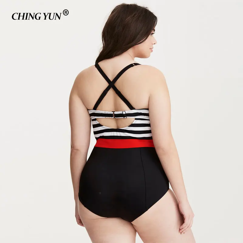 CHING YUN plus size swimwear  women 2018 Summer new style bikini one piece Swimming suit 2018 sexy swimsuit comfortable stretch