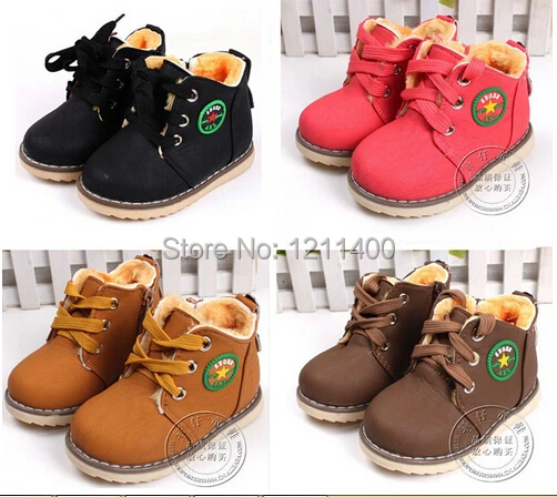 

Kids Wniter Shoes baby shoes baby thickening cotton-padded shoes children warm boots boys snow boots infant boots
