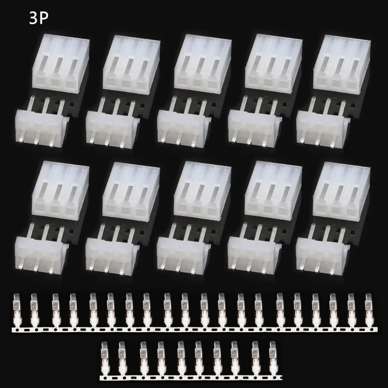

10 Set CH3.96 Automotive Wire Electrical 2 3 4 6 Pin Connector Outdoor Plug Wire Connector Lug Kit
