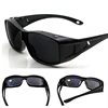LongKeeper 2022 Polarized Windproof sand Sunglasses Men PC frame UV400 Women outdoor sports Sun Glasses Black glasses cover ► Photo 2/6