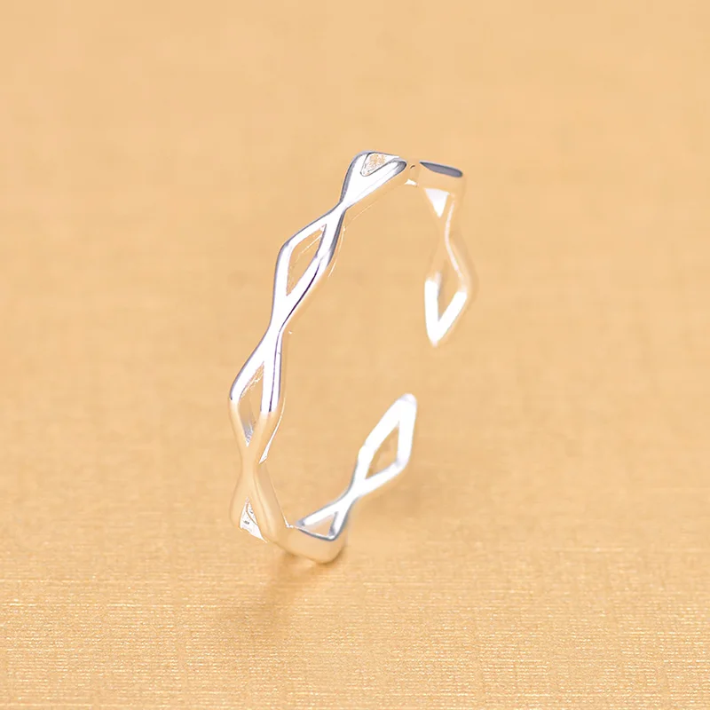 

Newest Arrivals 925 Sterling Silver Open Pink Crystal Rings Jewelry