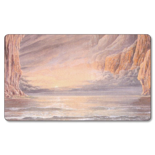 Limited Edition High Quality 5 Full Art Unhinged Basic Lands MGT Board Games Cards Playmat 2MM