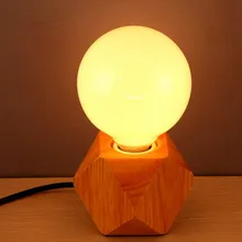 Винтажная настольная лампа с деревянным основанием, фасениальный деревянный свет, современный промышленный светильник, рядом с настольной лампой, Union осветительные приборы(TD-40