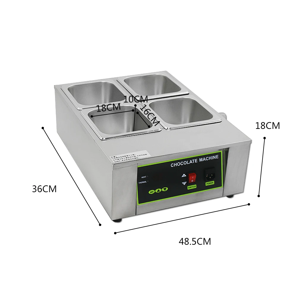 ITOP коммерческий цилиндр для плавления шоколада, машина для плавления шоколада с регулируемой температурой, вечерние, свадебные