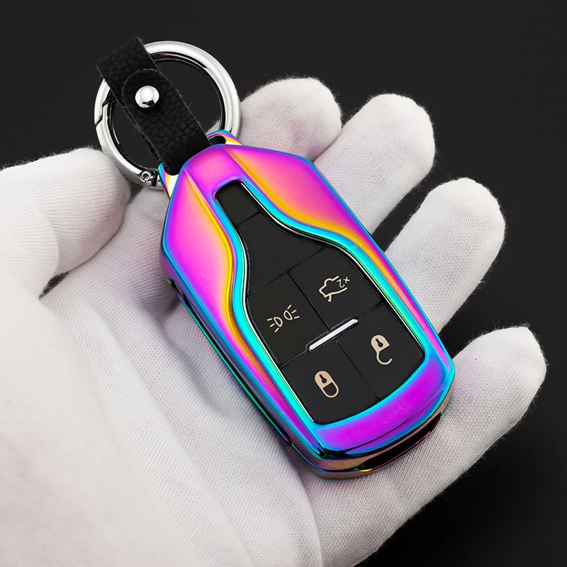 

Zinc Alloy Car Covers Key Chain Case Shell Bag Holder for Maserati Quattroporte Ghibli 2013 2014 Levante GT GC Auto Accessories