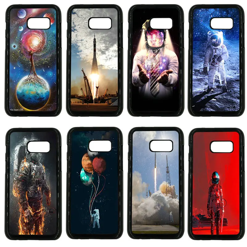 Hot Space Love Moon астронавт жесткий чехол для телефона Samsung Galaxy A3 A5 A7 A8 2015 2016 2017 2018