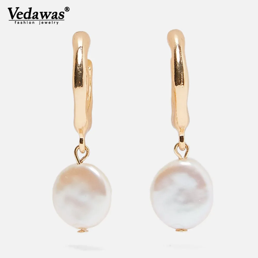 

Vedawas ZA Maxi Pearls Statement Drop Dangle Earrings for Women Wedding Party Gifts Oorbellen Pendientes Wholesale xg2738