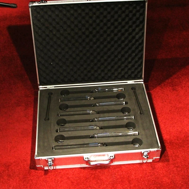 

Chakras set 8pcs crystal singing tuning fork 20mm 4th octave C D E F G A B C musical note and free aluminium alloy box
