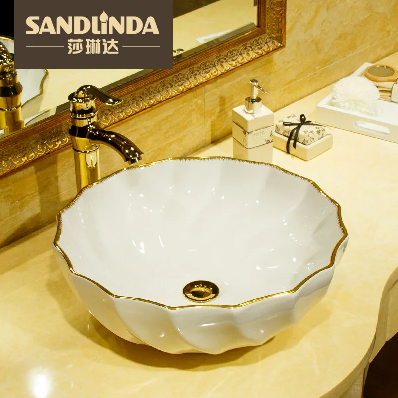 

Counter basin wash basin circle ceramic art basin wash basin wash basin