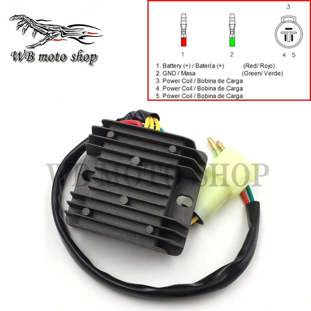 Motorcycle Rectifier Regulator Fits Honda 300 Trx300 Fw