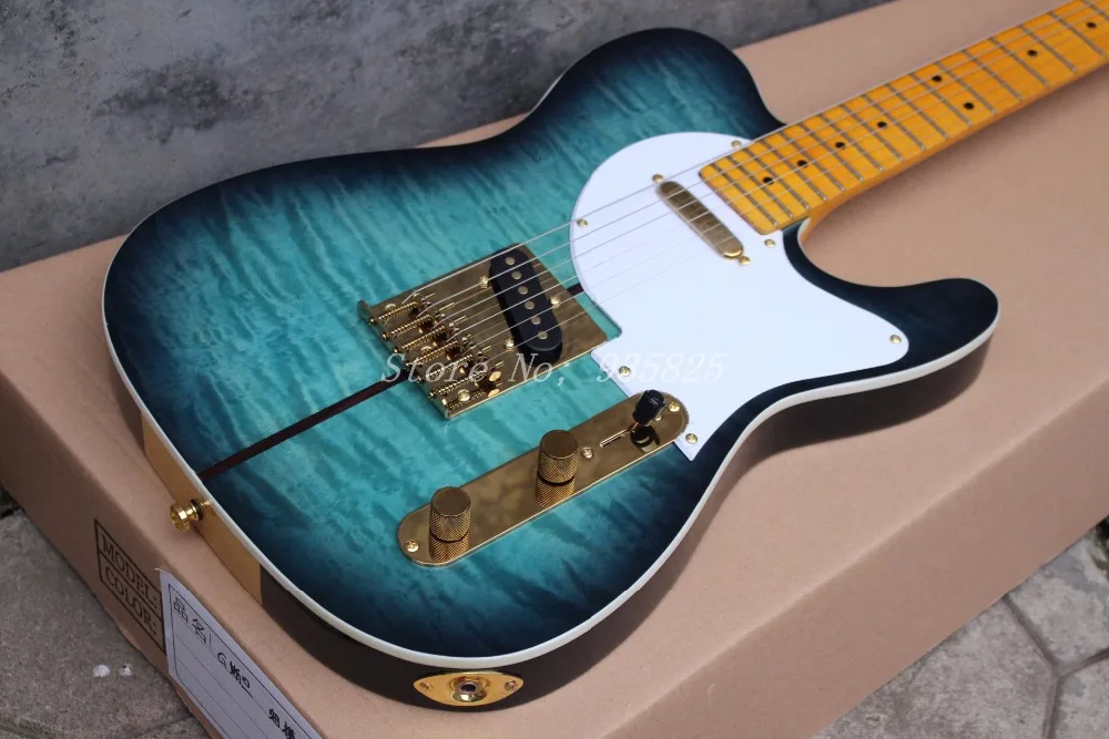 

Top quality Custom Shop Merle Haggard Signature Tuff Dog TL Electric Guitar, SUPER RARE,Green burst, Free shipping
