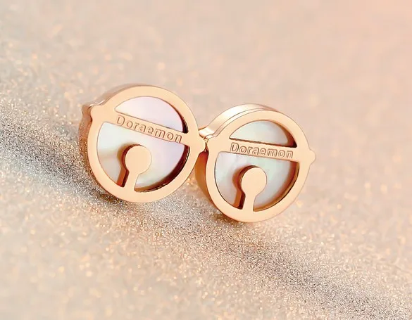 

Doraemon Earrings Titanium Steel