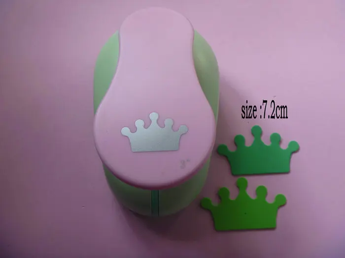 1,5 см-7,2 см Корона фигуры для творчества дырокол для детей ручной DIY Дырокол ошибка de скрапбукинга EVA пены удар бумаги - Цвет: Серебристый
