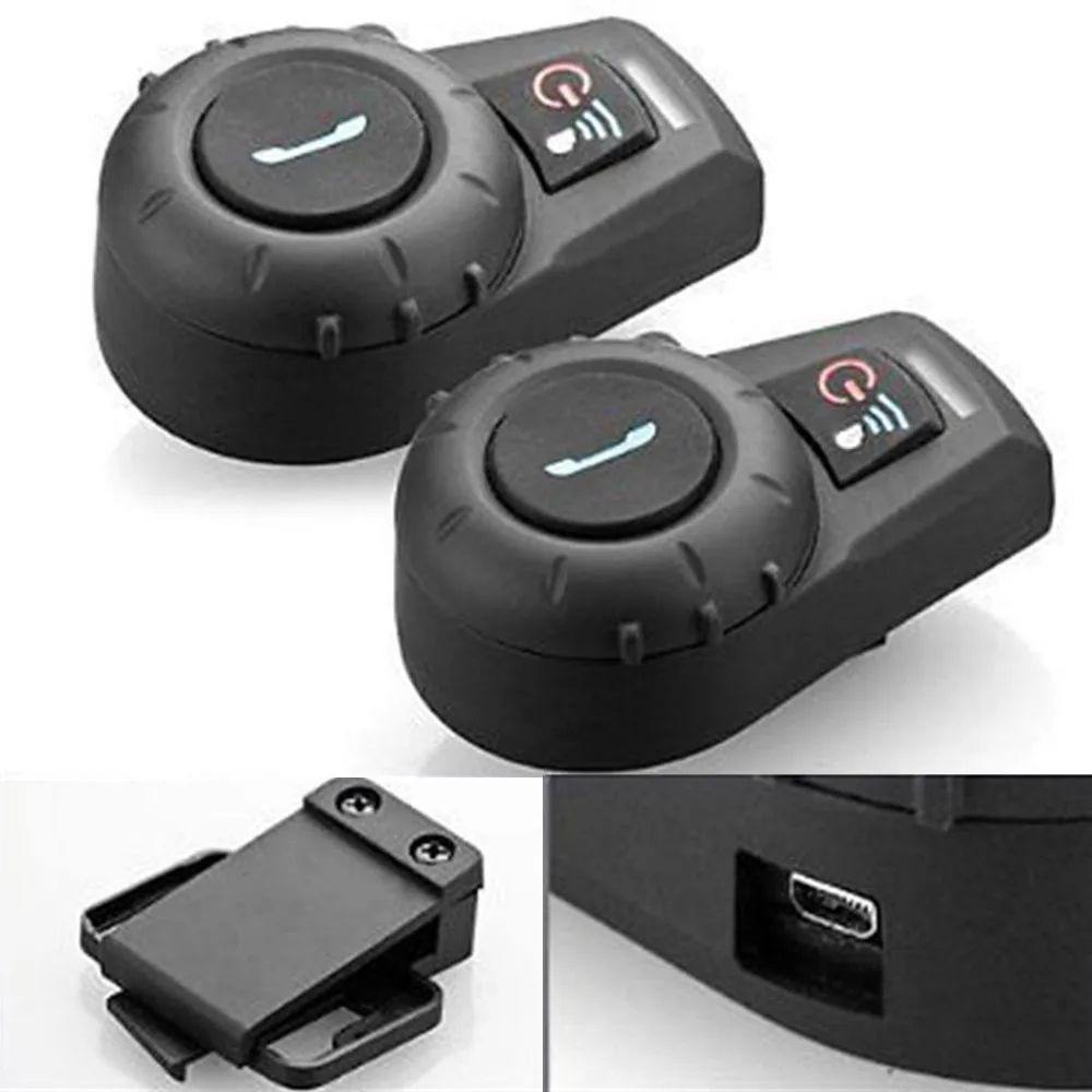 Motorcycle Helmet Intercom Headset 500M BT Interphone Bluetooth