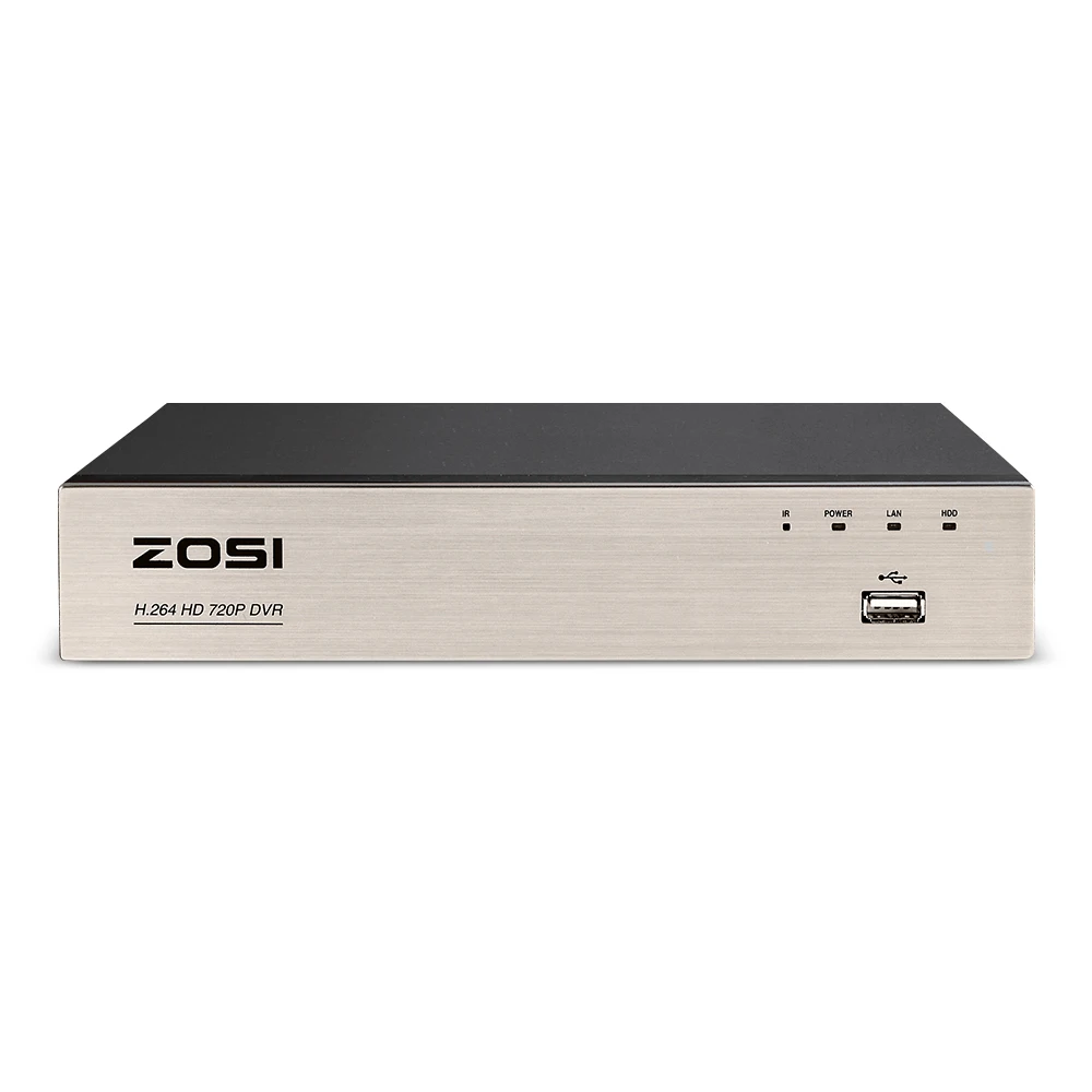 ZOSI 8 канальный TVI 4-в-1 видеорегистратор 720P CCTV DVR 8CH мини Гибридный HDMI CCTV DVR Поддержка аналоговый/AHD TVI CVI/Камера