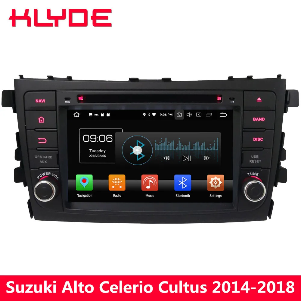 

KLYDE Octa Core 4G Android 8.0 4GB RAM 32GB ROM Car DVD Multimedia Player Stereo Radio For Suzuki Alto Celerio Cultus 2014-2018