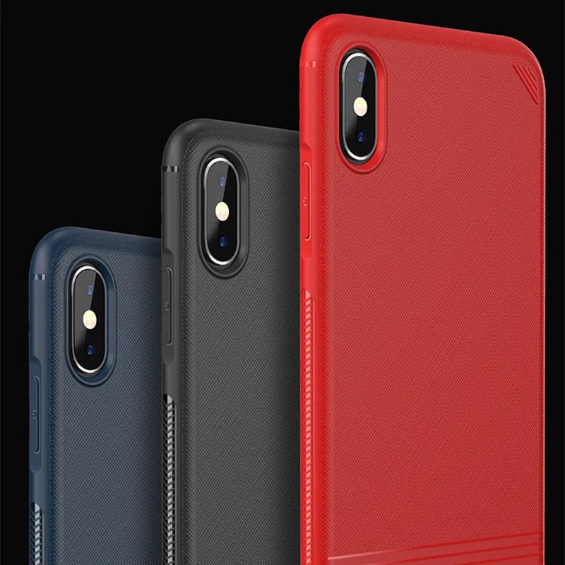 

Super Shockproof Anti Fingerprint Soft Case for iPhone 6 s 6S 7 8 Plus 7Plus 8Plus X XS Max XR Silicone Luxury cell Phone Back