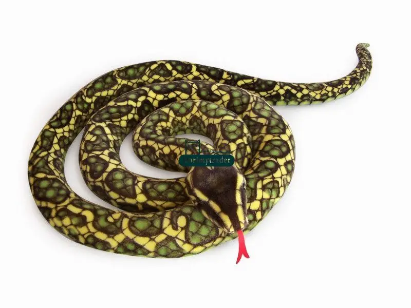 Dorimytrader 300cm Giant Simulated Animal Snake Plush Toy Soft Stuffed Snakes Tricky toys Photography props 118inches DY61677(8)_1