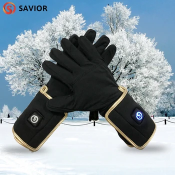 

Savior smart battery heated glove liner for riding biking golf fishing outdoor sports 3 levels control 3-8 hours heating