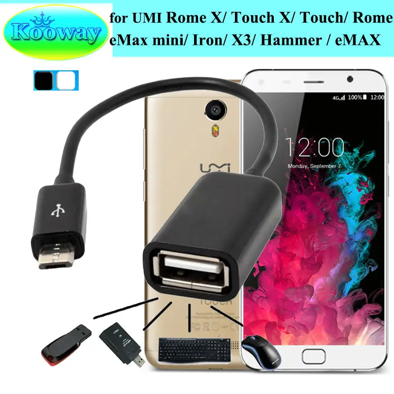 Micro USB OTG Sync Data Connect Adapter for UMI Rome X / Touch X