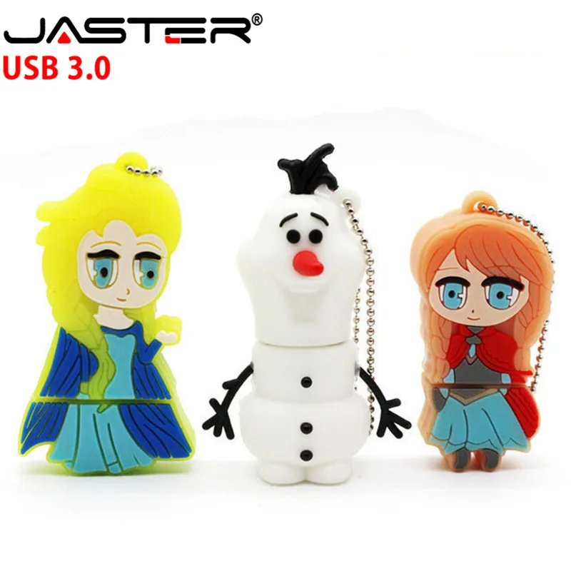 

JASTER The new cute frozen USB flash drive USB 3.0 Pen Drive minions Memory stick pendrive 4GB 8GB 16GB 32GB 64GB gift