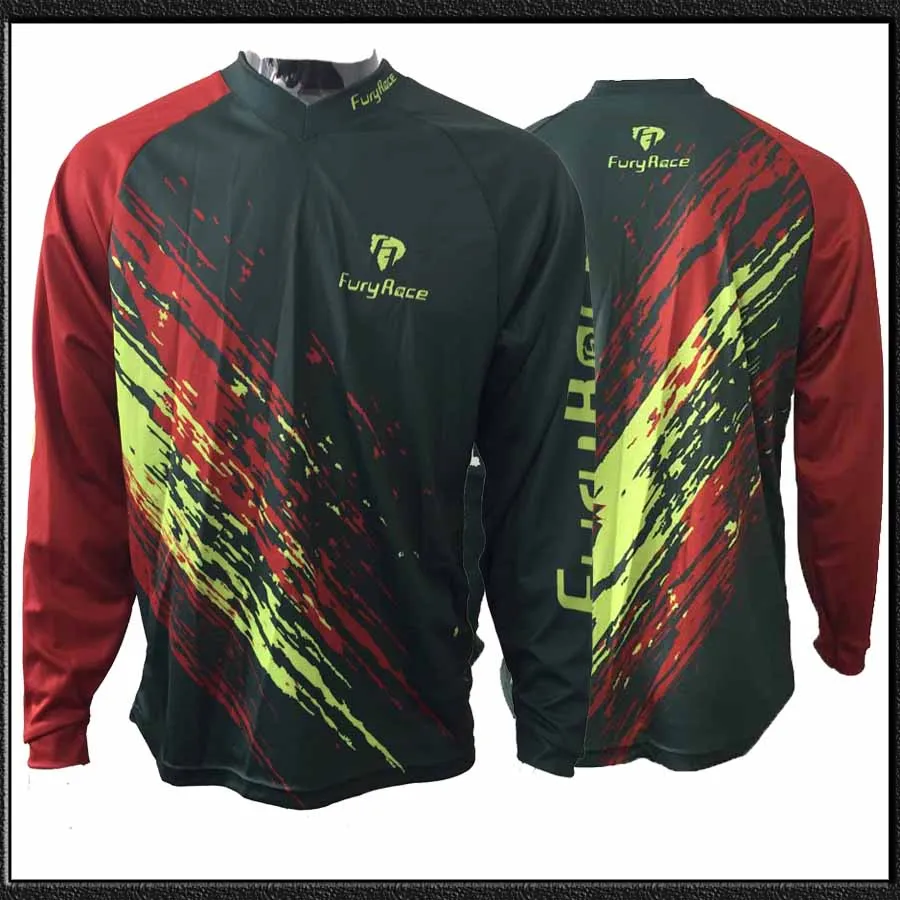 Fury Race Men Motocross Jersey Motorcycle BMX Race MTB Bike Jerseys