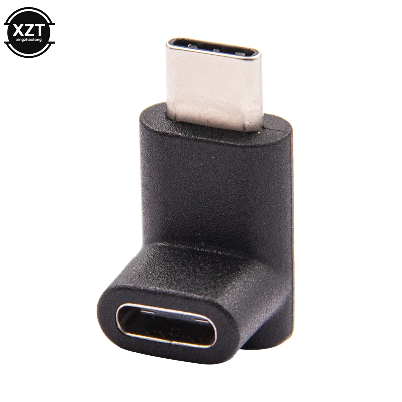 Адаптер конвертер под прямым углом 90 градусов USB 3 1 Type C штырь гнездо для