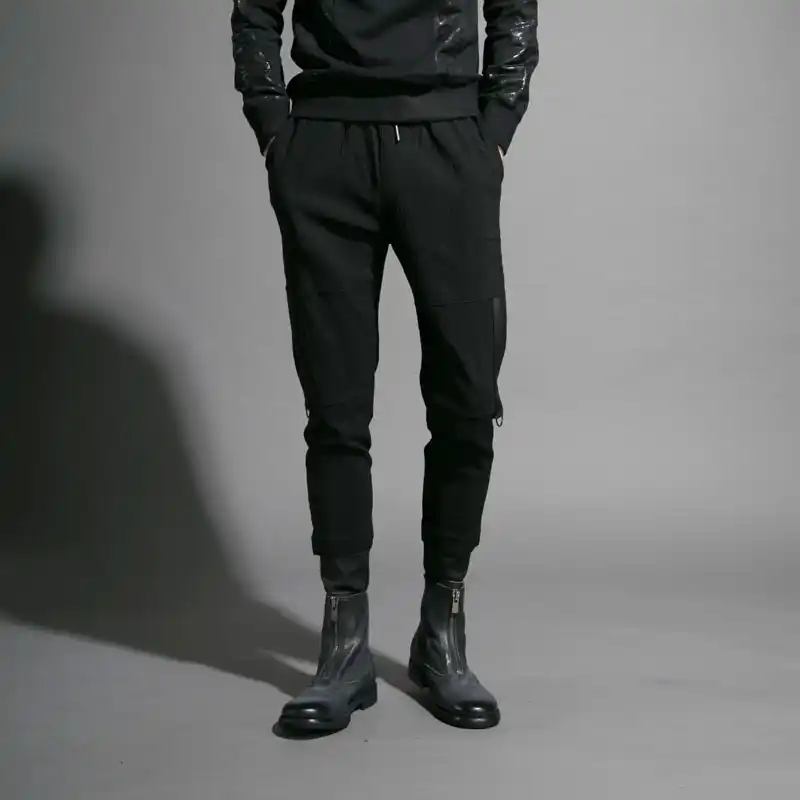 tapered trousers with boots