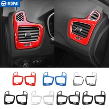 MOPAI ABS Car Interior Dashboard Side Air Conditioner Vent Decorazione Adesivi per Jeep Compass 2017 Up Accessori Car Styling