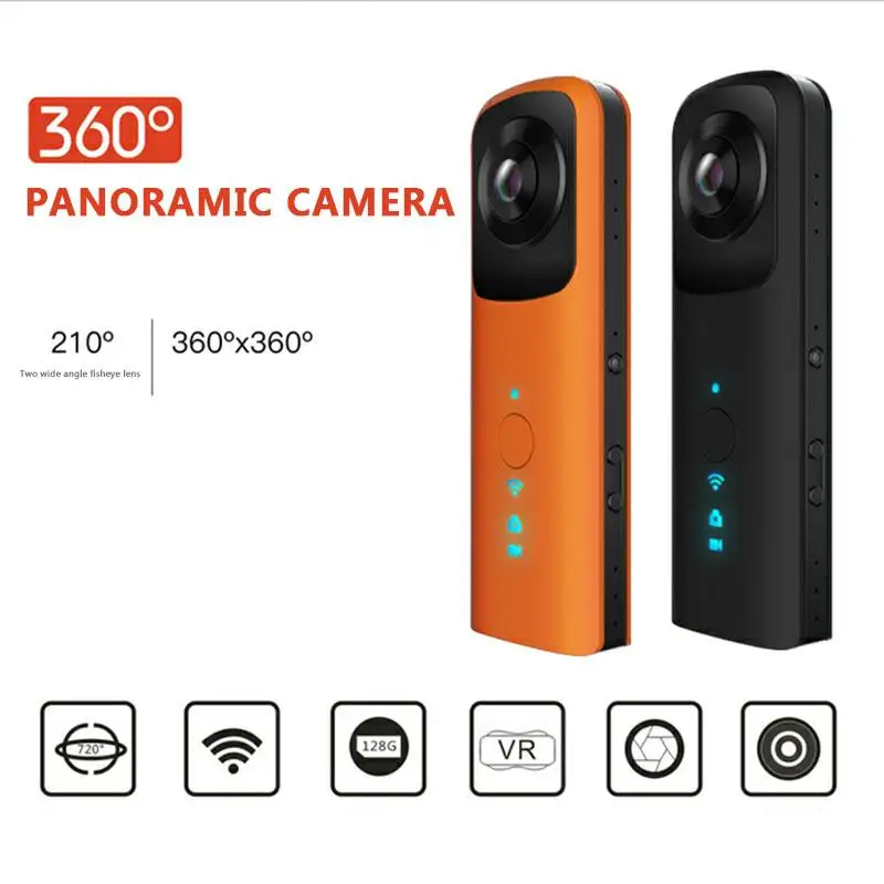 720 Dual Lens 4.0MP WiFi VR Panoramic Camera Panorama Video DVR Cam Full HD Action Camera