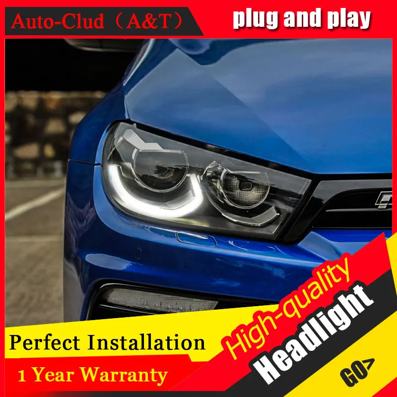 Автомобильный Clud автомобильный Стайлинг для VW Scirocco фары 09 14/15 Передняя