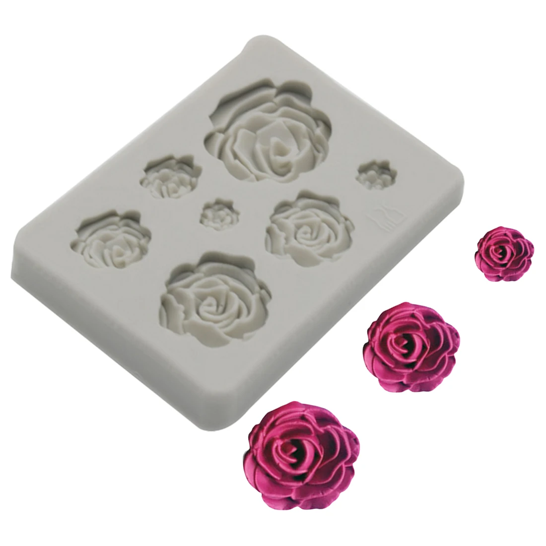 Sugarcraft силиконовая форма в виде цветка розы помадка форма для украшения торта инструменты для шоколада Confeitaria форма для выпечки аксессуары