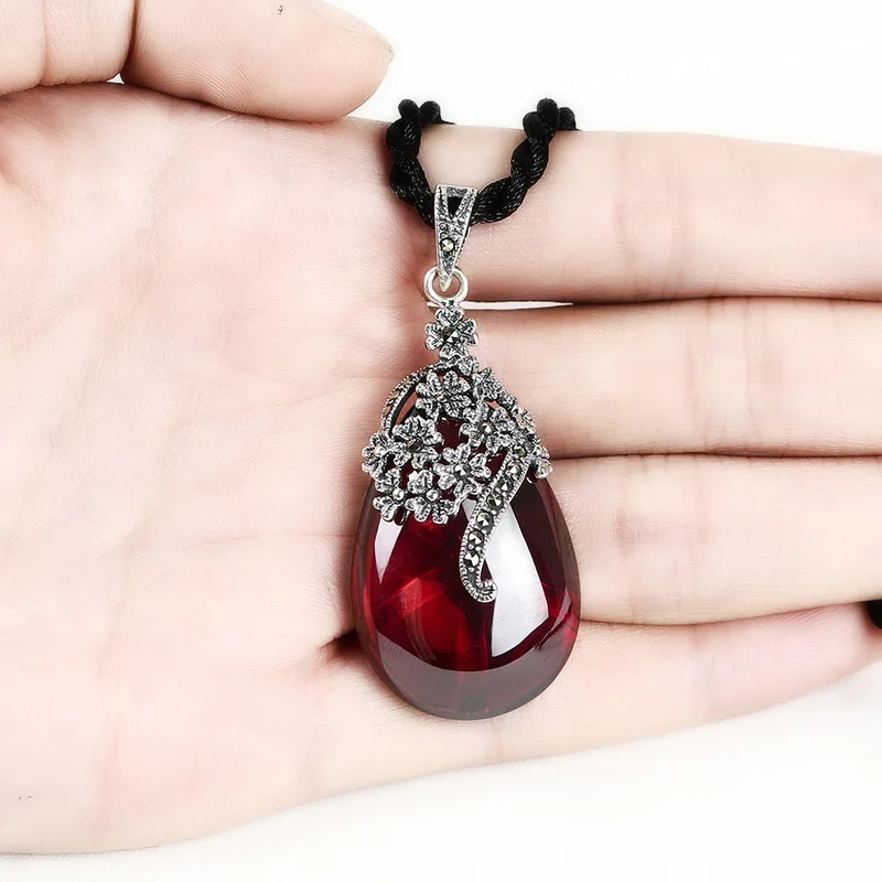

2019 Druzy Reiki Buda Sterling Thai Garnet Pendant Style Resto Ancient Ways Ms Manufacturers Selling Wholesale New Necklace