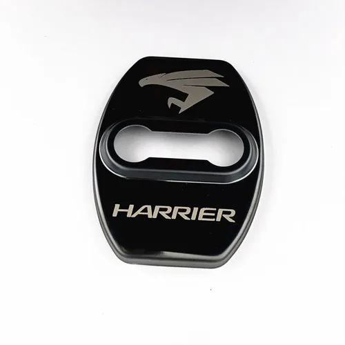 Harrier black type 2 Отделка дверного замка Защитная крышка чехол с эмблемой для Toyota Harrier lexus C-HR Alphard 86 Vellfire accossories автостайлинг - Название цвета: Harrier black type 2