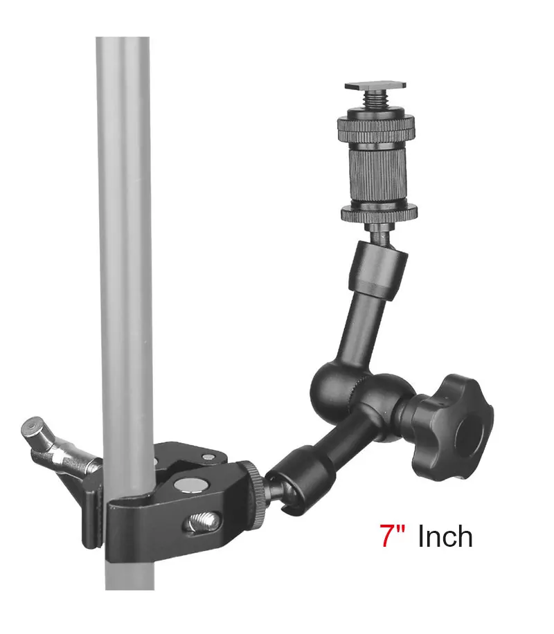 7/11 дюймов Регулируемая фрикционная Артикуляционная Волшебная рукоятка+ Супер Зажим краб зажим для DSLR ЖК-монитор светодиодный светильник аксессуары для камеры