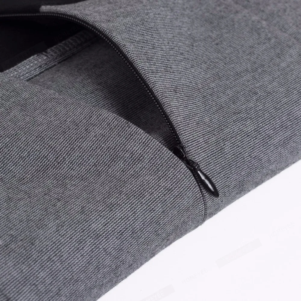 V Neck Button Detail Black Sheath Dress