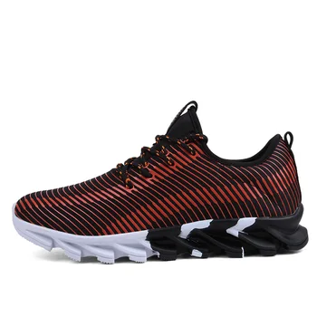 

Vogue Breathable Men Shoes Striped Sneakers Outdoor Shoes Men Casual Hard-Wearing Footwear For Male Loafers Chaussure Homme