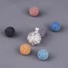 EUDORA 14mm Peach blossom Tree Ball Pendant Aromatherapy locket Diffuser Necklace fit Volcanic Lava Stone Ball Fine Jewelry K307 3