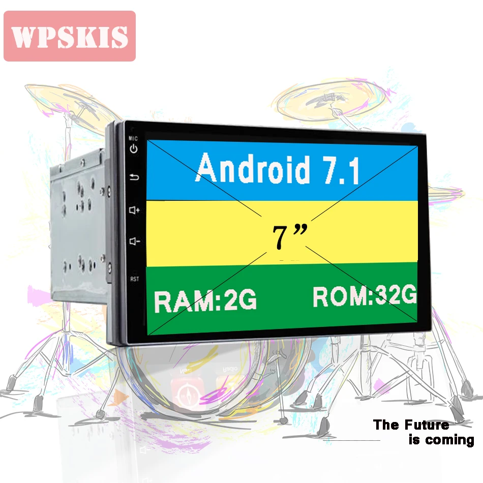 Best Two Din 7 Inch Car DVD Player For Toyota TOYOTA RAV4 FJ CRUISER ALPHARD With 3/4G Host GPS Navigation Bluetooth IPOD Radio FM/AM 4