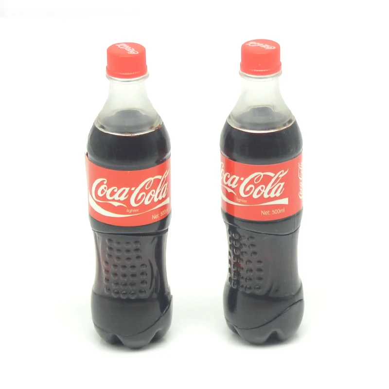 

50pcs/lot Creative brand cola Sprite drink bottle open fire cigarette lighter wholesale (Random color)