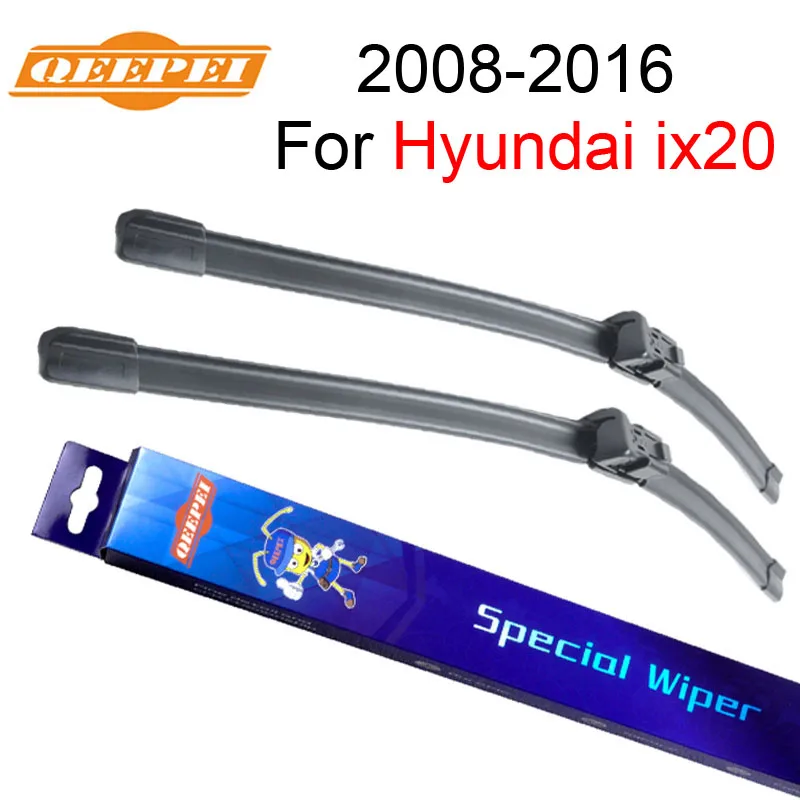 QEEPEI Wipers Blade For Hyundai ix20 2008 2016 26''+14'' Car