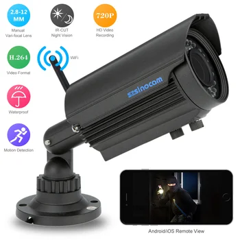 

Szsinocam HD 720P IP Camera H.264 2.8-12mm Zoom Night Vision Outdoor Camera IP Network Camera with 42 IR LEDs Home Security