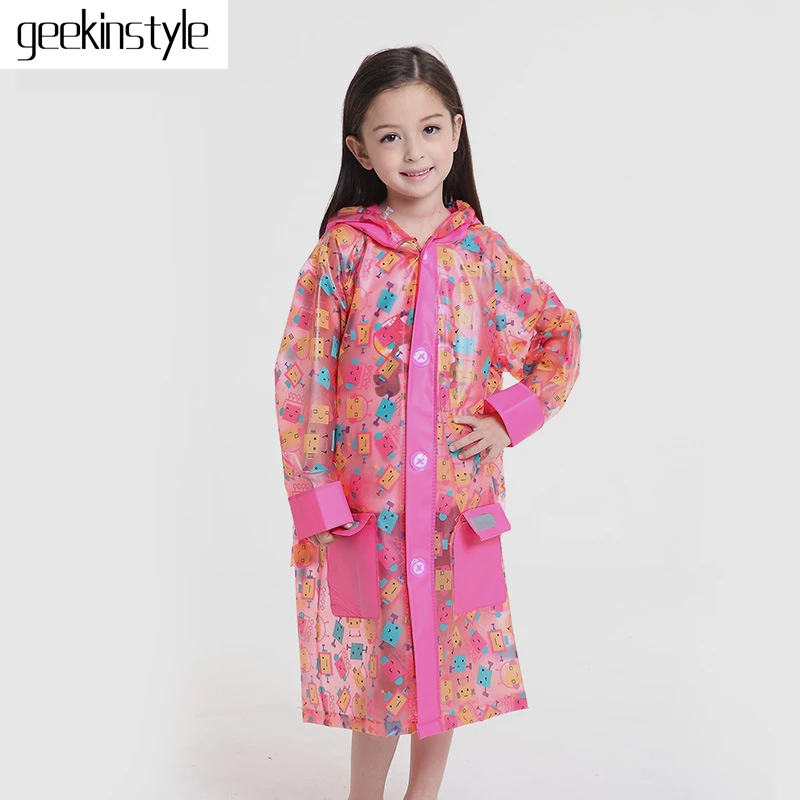 Capa De Chuva Sale 2016 New Inflatable Brim Rain Gear Kids Coat Raincoat Rainwear Rainsuit High Quality Waterproof Raincoats