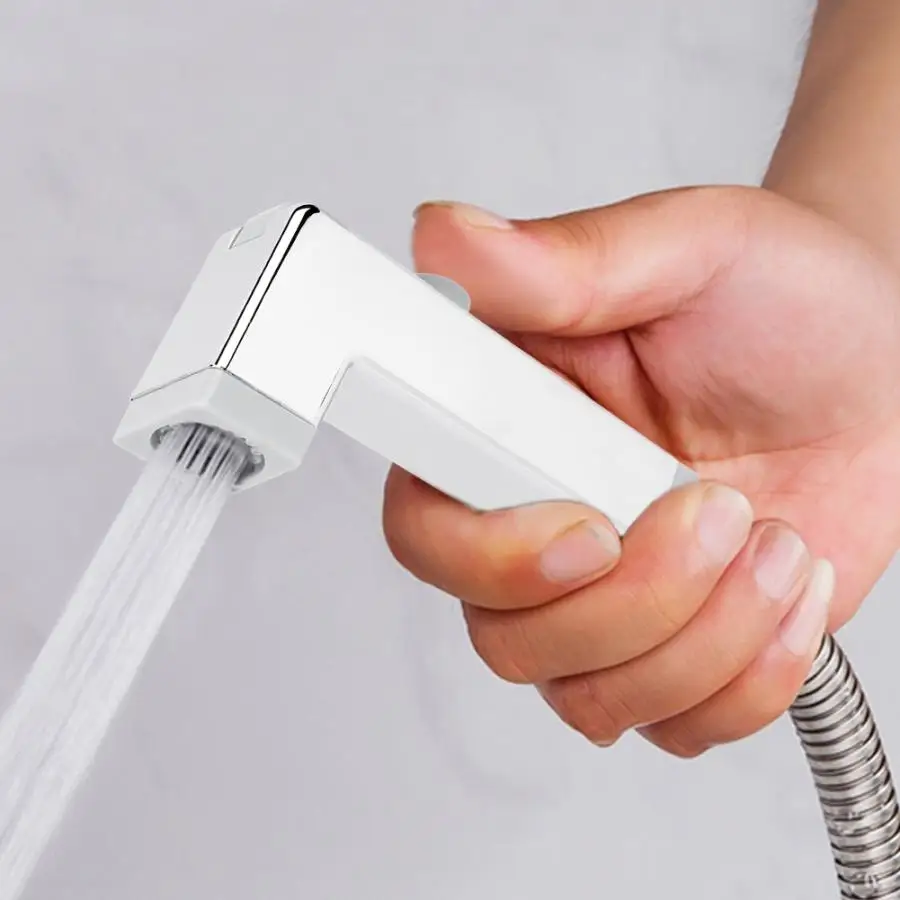 

G1/2" Handheld Toilet Bidet Sprayer Square Bidet Spray Head Floor Cleaning Spray showerhead regadera para ducha
