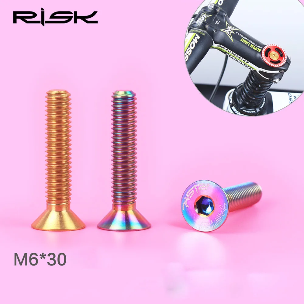 M6x30mm Bike Headset Bolts MTB Road Bicycle Titanium Ti Stem Top Cap