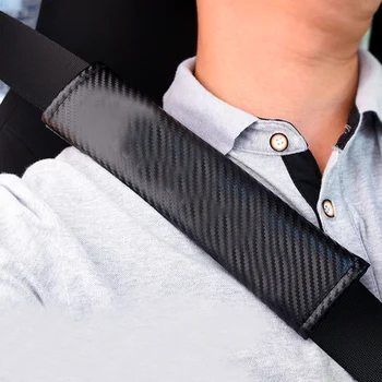 

lsrtw2017 fiber leather car seat belt shoulder pad for smart fortwo forfour 2007-2019 2018 2017 2016 2015 2014 2013 2012 2011