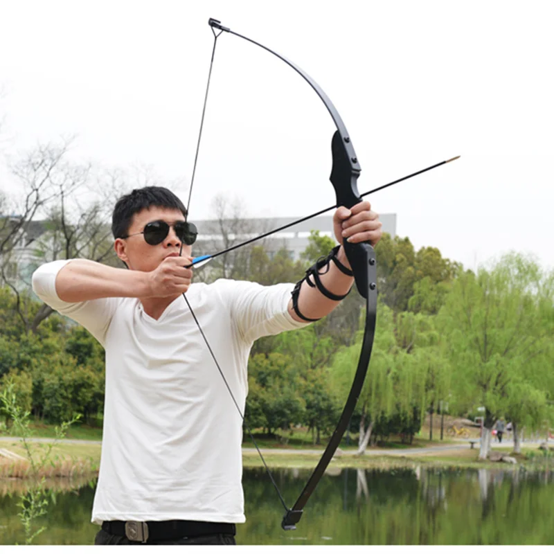 30-40lbs Archery Recurve Bow Hunting Straight bow Shooting Bow Target Right Hand 