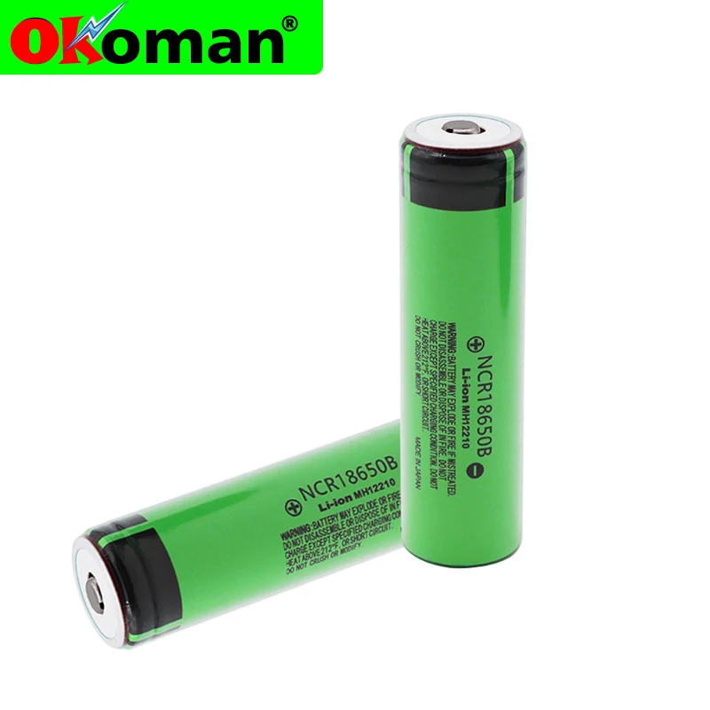 18650 3,7 v 3400 mah литиевая аккумуляторная батарея NCR18650B с заостренным для Panasonic светодиодный светильник батарея